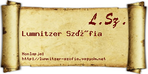 Lumnitzer Szófia névjegykártya